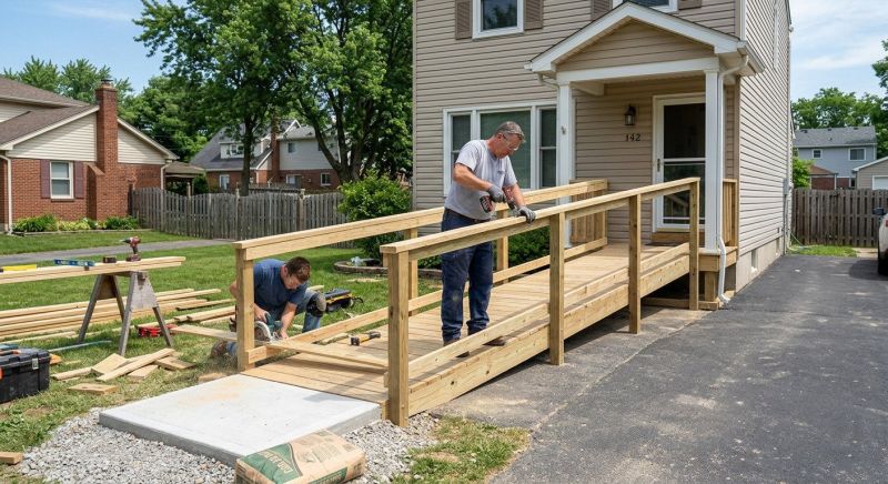 Entrance Ramp Installation in Kansas City, KS