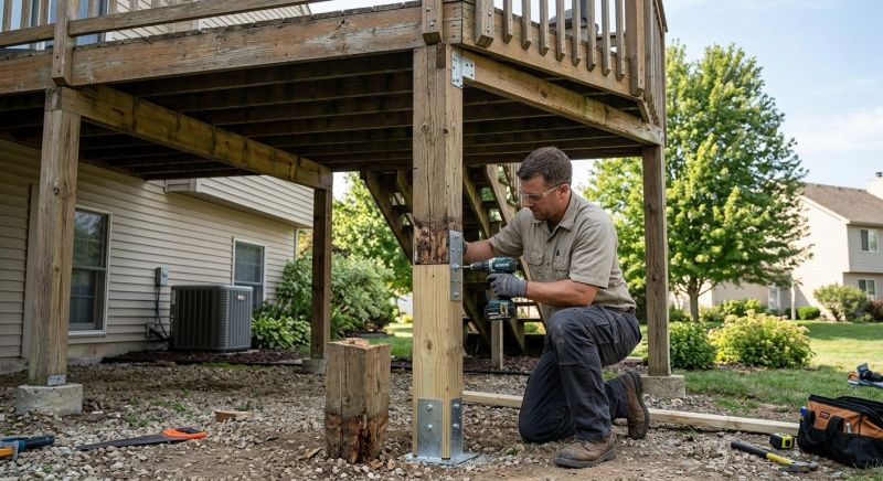 Rotten Column Replacement in Redmond, WA