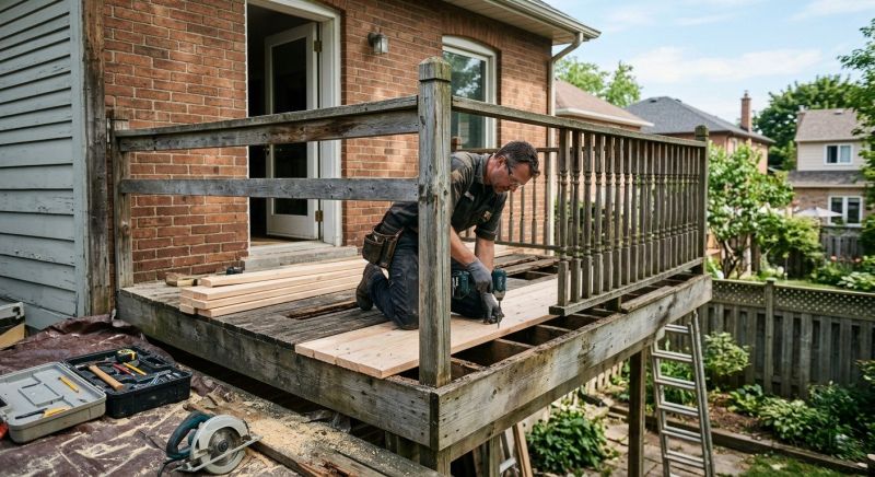 Terrace Railing Repair in Redmond, WA