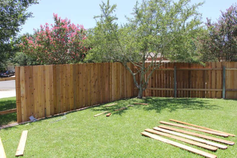 Wood Plank Fence Installation in Sacramento, CA