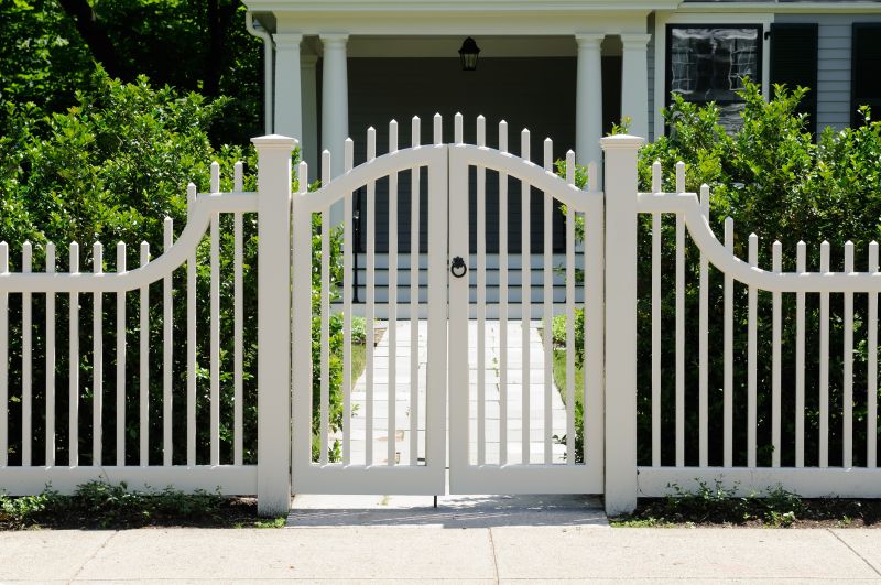 Wooden Gate with Decorative Hardware